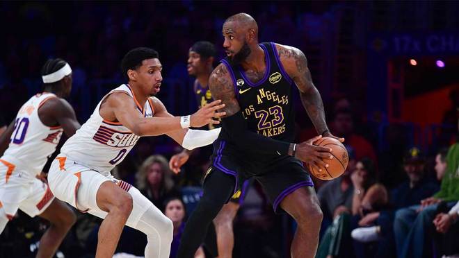 勒布朗·詹姆斯率湖人逆转太阳 伤病阴影下强势